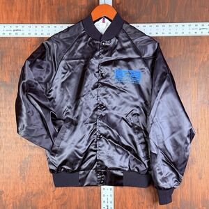 West Ark‎ USA Thrifty Nickel Million Dollar Club Satin Bomber Jacket Men Medium